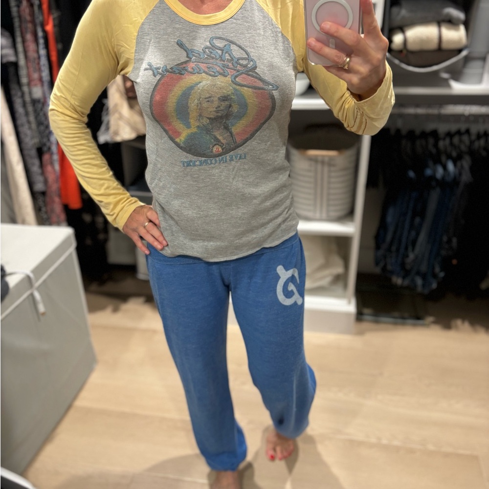 Trunk Vintage Graphic Long Sleeve Tee - Yellow and Gray - Picture 2 of 9